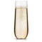 24 Pk Clear Plastic 9 oz Reusable Unbreakable Champagne Flutes